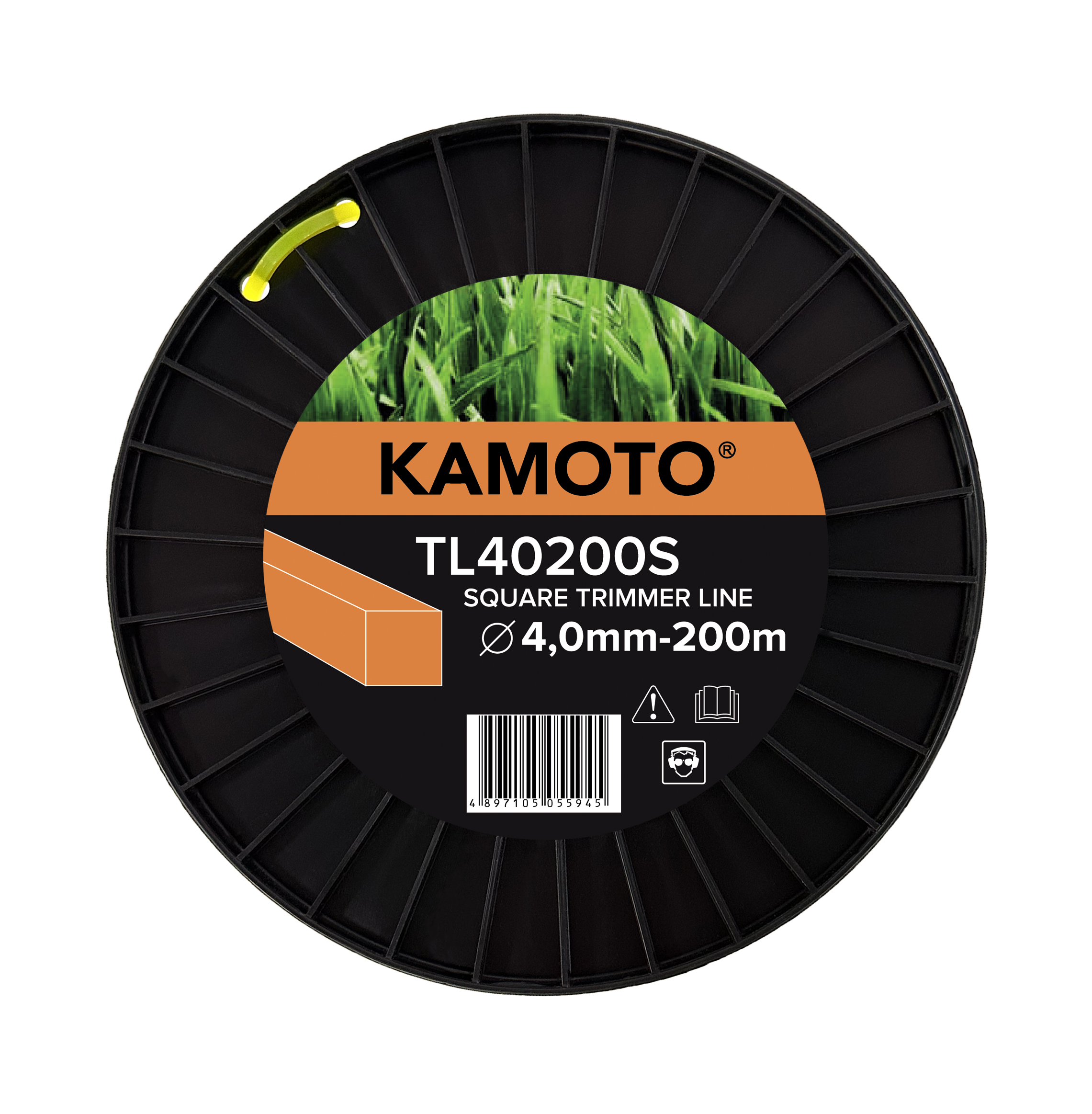 Леска Kamoto TL40200S, крученный квадрат, 4.0мм x 200м